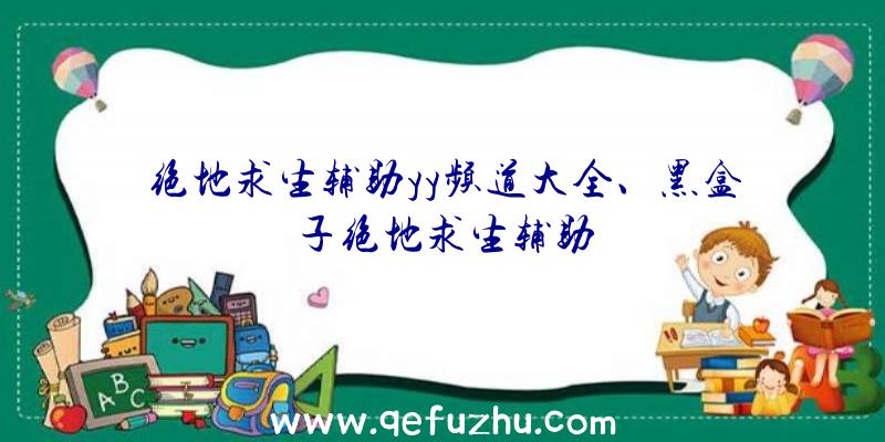 绝地求生辅助yy频道大全、黑盒子绝地求生辅助