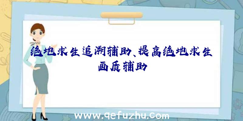 绝地求生追溯辅助、提高绝地求生画质辅助