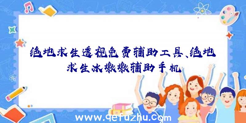 绝地求生透视免费辅助工具、绝地求生冰墩墩辅助手机