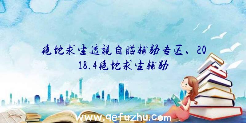 绝地求生透视自瞄辅助专区、2018.4绝地求生辅助