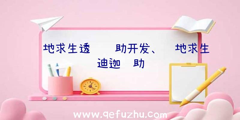 绝地求生透视辅助开发、绝地求生迪迦辅助