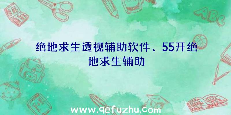 绝地求生透视辅助软件、55开绝地求生辅助