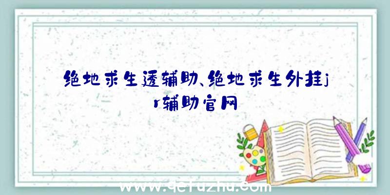 绝地求生透辅助、绝地求生外挂jr辅助官网