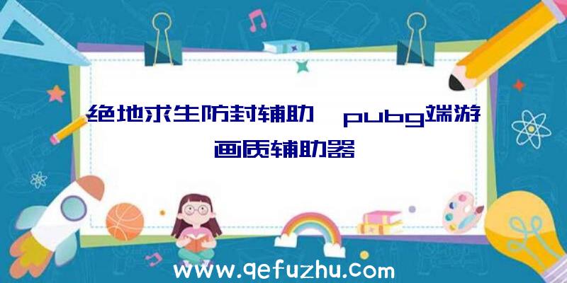 绝地求生防封辅助、pubg端游画质辅助器