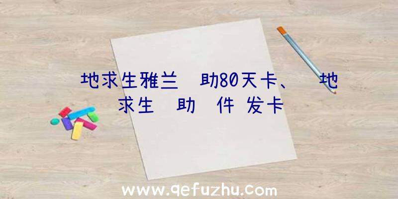 绝地求生雅兰辅助80天卡、绝地求生辅助软件