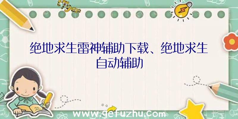 绝地求生雷神辅助下载、绝地求生自动辅助