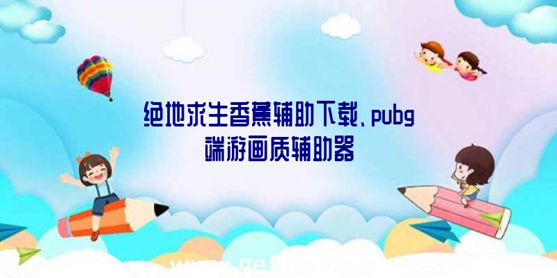 绝地求生香蕉辅助下载、pubg端游画质辅助器