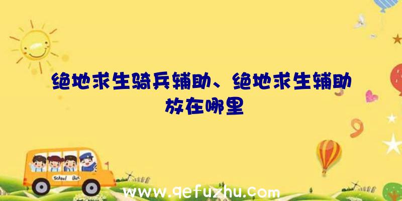 绝地求生骑兵辅助、绝地求生辅助