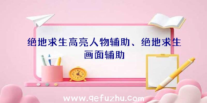 绝地求生高亮人物辅助、绝地求生画面辅助