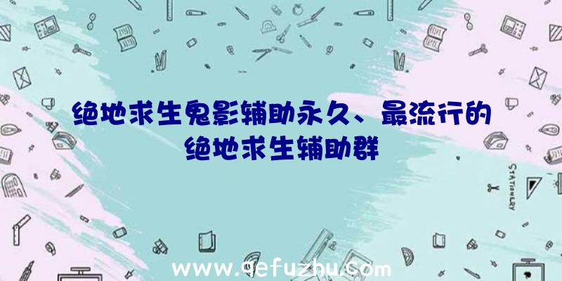 绝地求生鬼影辅助永久、最流行的绝地求生辅助群