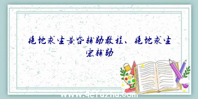 绝地求生黄昏辅助教程、绝地求生宏辅助