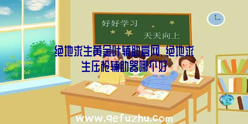 绝地求生黄金叶辅助官网、绝地求生压枪辅助器哪个好