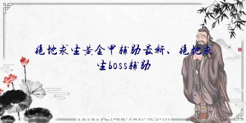 绝地求生黄金甲辅助最新、绝地求生boss辅助