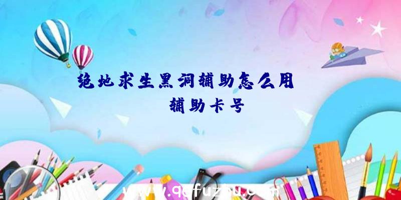 绝地求生黑洞辅助怎么用、pubg辅助卡号