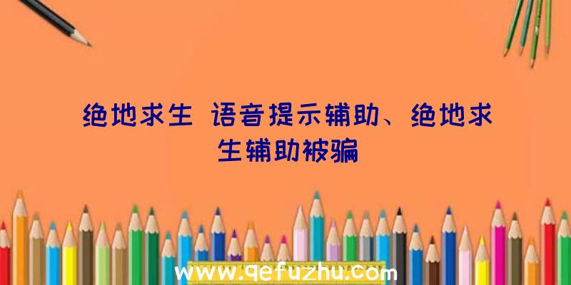 绝地求生+语音提示辅助、绝地求生辅助被骗