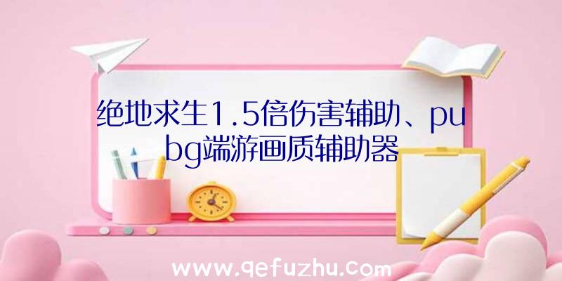 绝地求生1.5倍伤害辅助、pubg端游画质辅助器