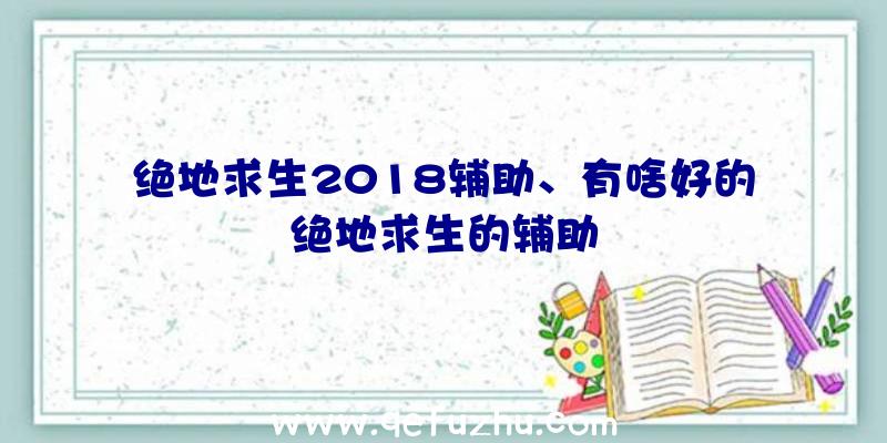 绝地求生2018辅助、有啥好的绝地求生的辅助