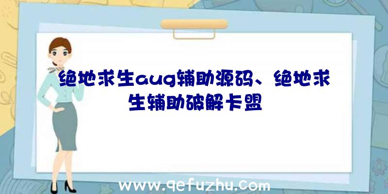 绝地求生aug辅助源码、绝地求生辅助破解卡盟