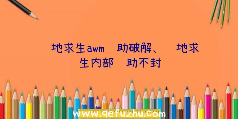 绝地求生awm辅助破解、绝地求生内部辅助不封