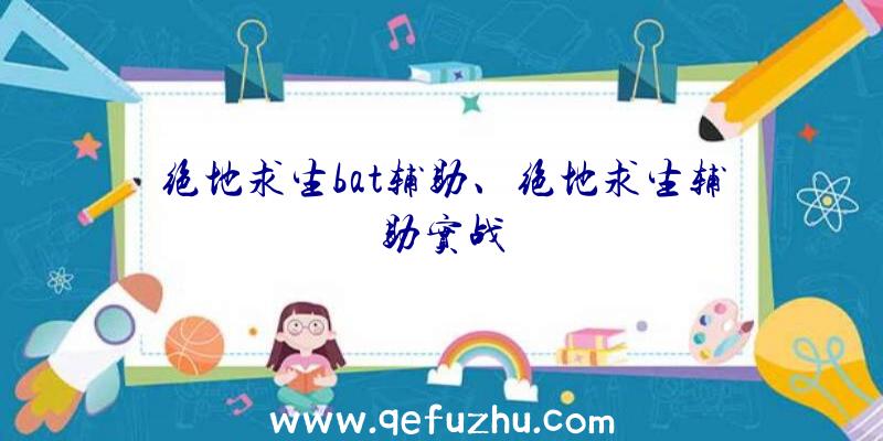 绝地求生bat辅助、绝地求生辅助实战