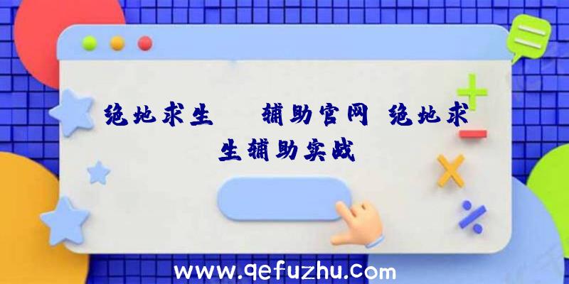 绝地求生bgm辅助官网、绝地求生辅助实战