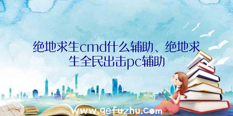 绝地求生cmd什么辅助、绝地求生全民出击pc辅助