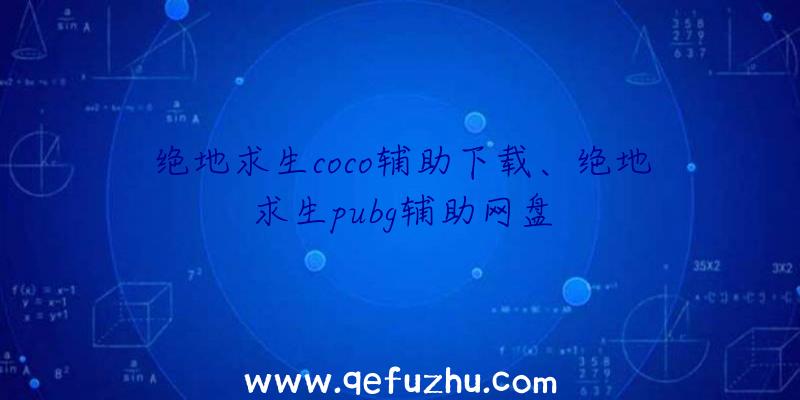 绝地求生coco辅助下载、绝地求生pubg辅助网盘