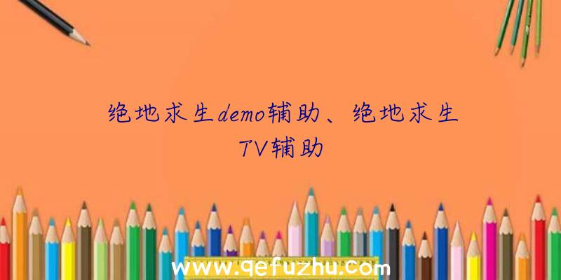 绝地求生demo辅助、绝地求生TV辅助