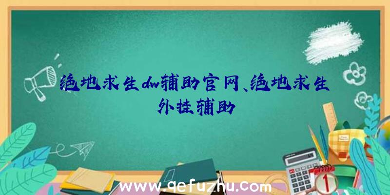 绝地求生dw辅助官网、绝地求生外挂辅助