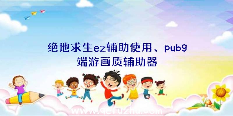 绝地求生ez辅助使用、pubg端游画质辅助器