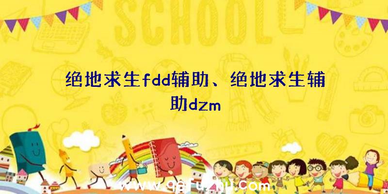 绝地求生fdd辅助、绝地求生辅助dzm