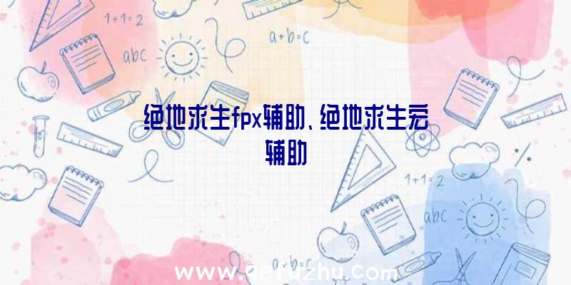 绝地求生fpx辅助、绝地求生宏辅助