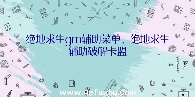 绝地求生gm辅助菜单、绝地求生辅助破解卡盟