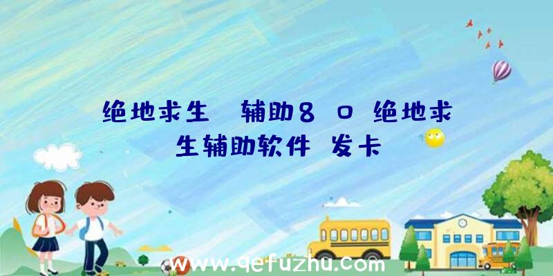 绝地求生jr辅助8.0、绝地求生辅助软件