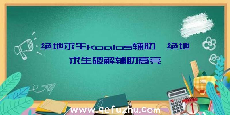 绝地求生koalos辅助、绝地求生破解辅助高亮