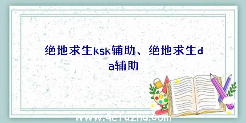 绝地求生ksk辅助、绝地求生da辅助