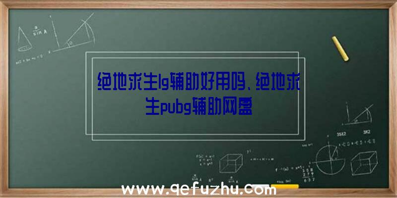 绝地求生lg辅助好用吗、绝地求生pubg辅助网盘