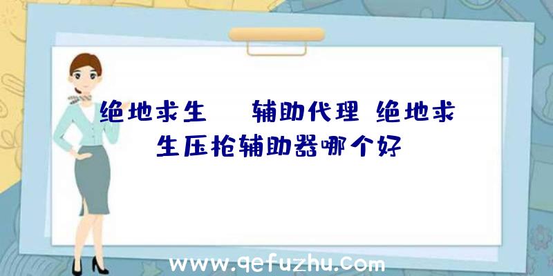 绝地求生mvp辅助代理、绝地求生压枪辅助器哪个好