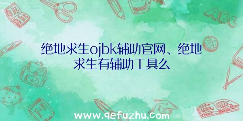 绝地求生ojbk辅助官网、绝地求生有辅助工具么