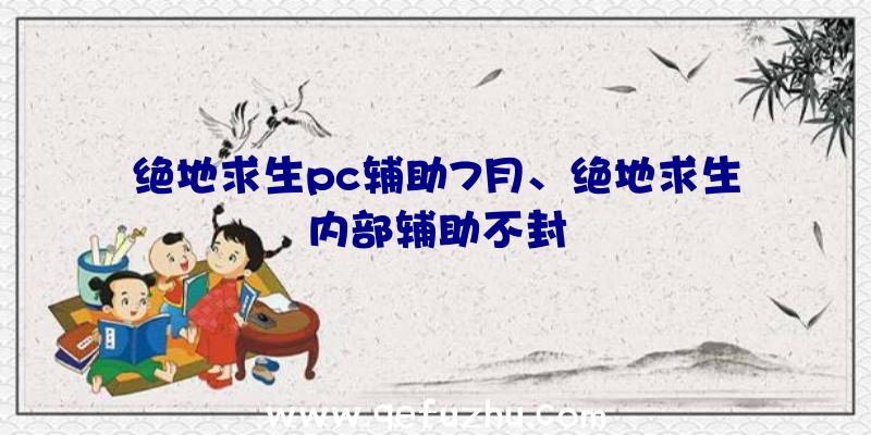 绝地求生pc辅助7月、绝地求生内部辅助不封