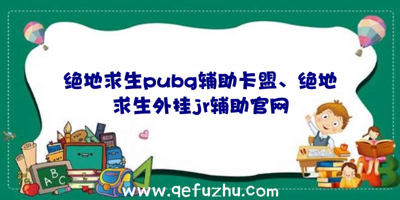 绝地求生pubg辅助卡盟、绝地求生外挂jr辅助官网