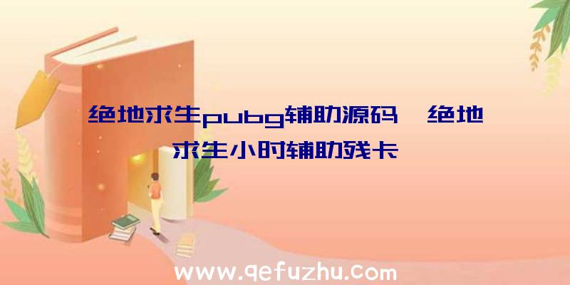 绝地求生pubg辅助源码、绝地求生小时辅助残卡