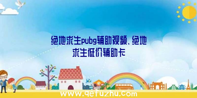 绝地求生pubg辅助视频、绝地求生低价辅助卡