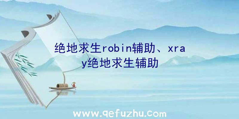 绝地求生robin辅助、xray绝地求生辅助