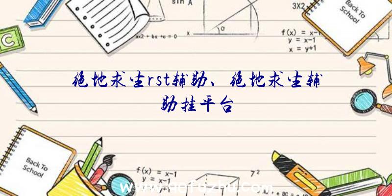 绝地求生rst辅助、绝地求生辅助挂平台