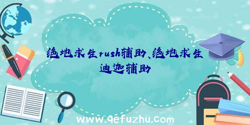 绝地求生rush辅助、绝地求生迪迦辅助