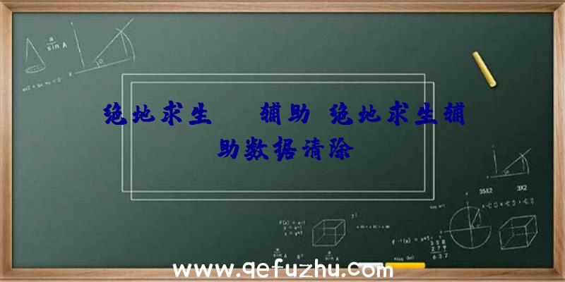 绝地求生sfp辅助、绝地求生辅助数据清除