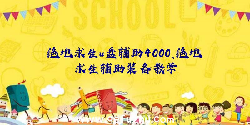 绝地求生u盘辅助4000、绝地求生辅助装备教学