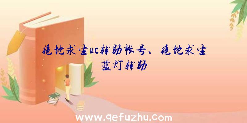 绝地求生uc辅助帐号、绝地求生蓝灯辅助