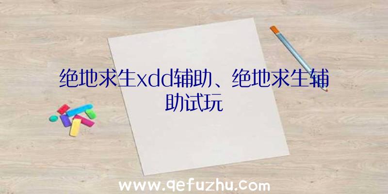 绝地求生xdd辅助、绝地求生辅助试玩